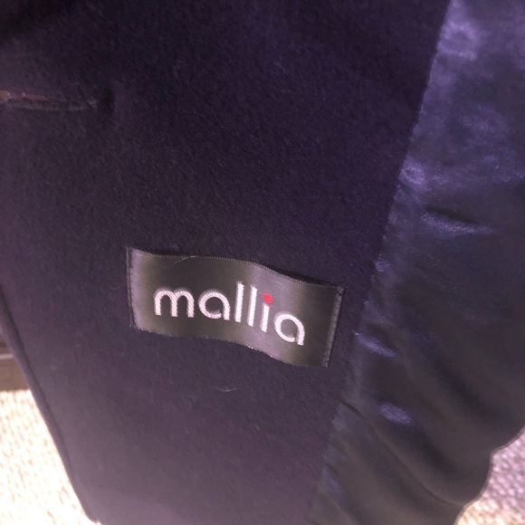 Mallia navy wool blend pea coat Size 16 - Picture 12 of 16